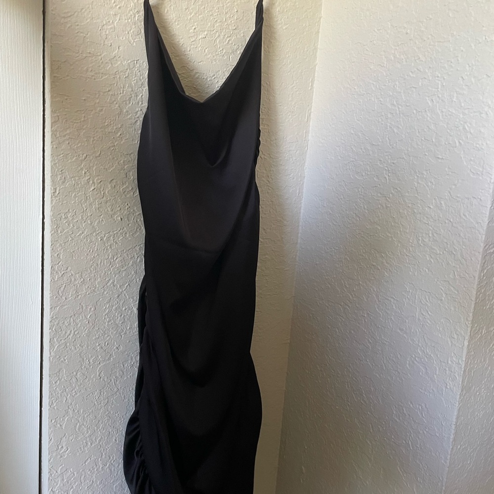 LEAU Elegant Black Women's Dress